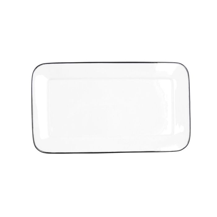 Bandeja de Aperitivos Quid Gastro Blanco Cerámica 31 x 18 cm (6 Unidades) 1