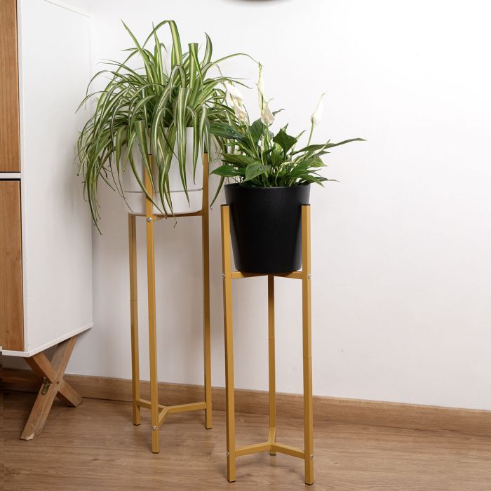 Set 2 Soportes Maceta En Acero Moa Vinthera 24x80,5 cm, 21x68,5 cm