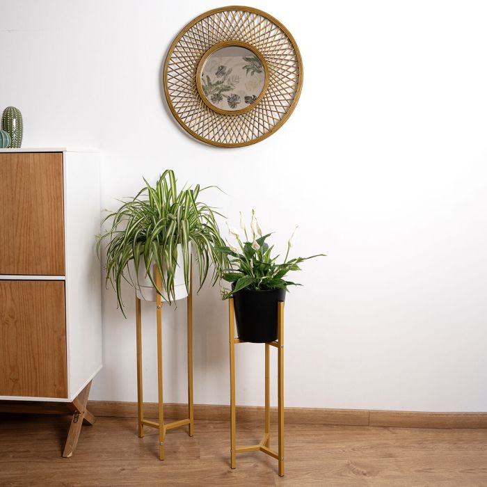 Set 2 Soportes Maceta En Acero Moa Vinthera 24x80,5 cm, 21x68,5 cm