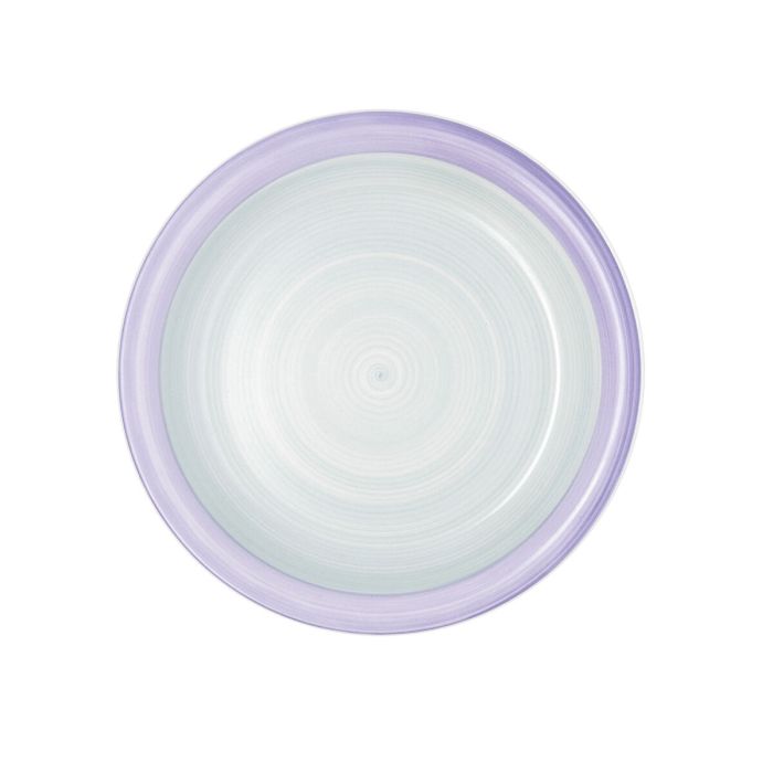 Plato Llano Quid Kaleido Verde Morado Cerámica 27 cm (12 Unidades) 1