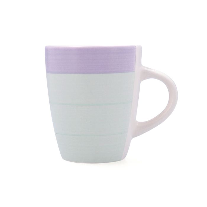 Taza Quid Kaleido Verde Morado Cerámica 330 ml (12 Unidades) 2