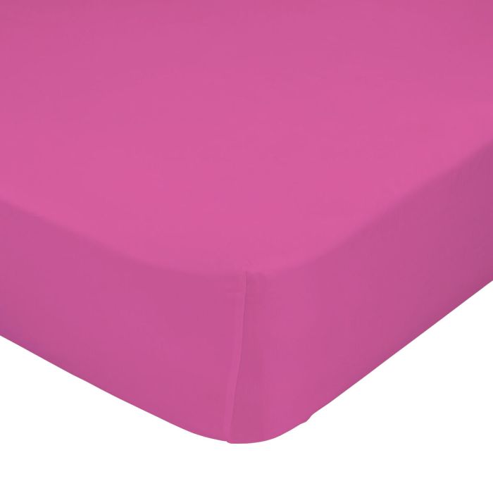 Sábana Bajera HappyFriday BASIC KIDS Fucsia Cama de 90