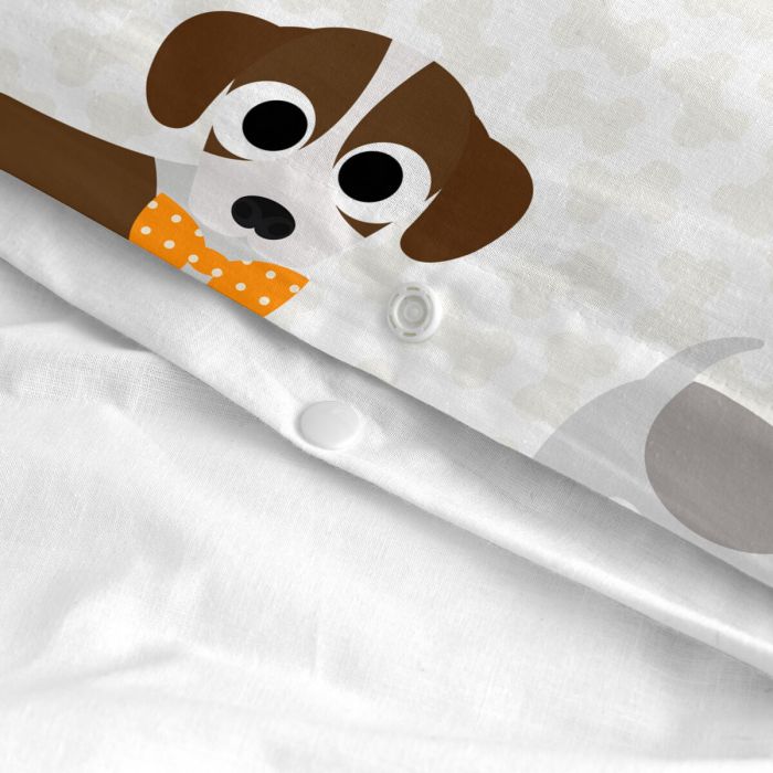 Juego de funda nórdica HappyFriday Mr Fox Dogs Multicolor Cama de 105 2 Piezas 2