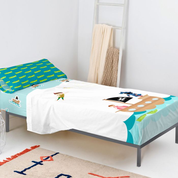 Juego de Sábanas HappyFriday Mr Fox Flying Boy Multicolor Cama de 105 2 Piezas 4