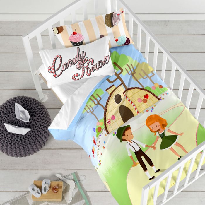 Juego de funda nórdica HappyFriday Mr Fox Candy House Multicolor Cuna de Bebé 2 Piezas 3 Juego de funda nórdica HappyFriday Mr Fox Candy House Multicolor Cuna de Bebé 2 Piezas 3