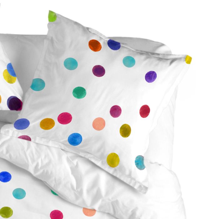 Funda de almohada HappyFriday Confetti Multicolor 60 x 60 cm 3