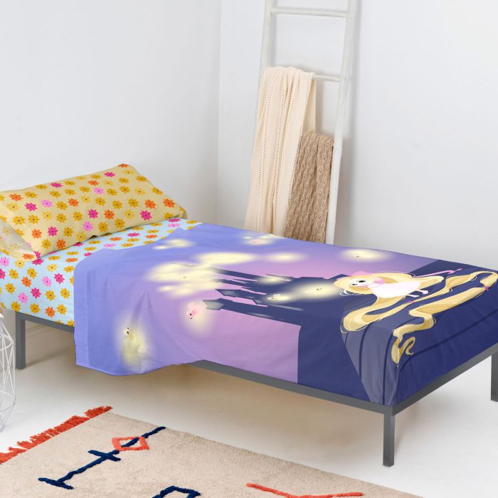 Juego de Sábanas HappyFriday Mr Fox Long Braid Multicolor Cama de 80/90 2 Piezas 4