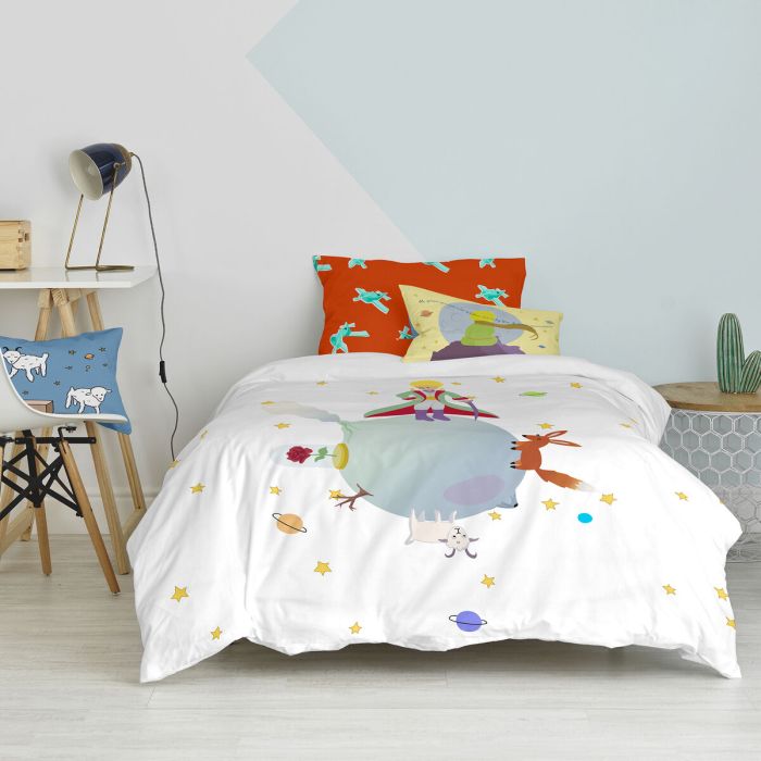 Juego de funda nórdica HappyFriday Le Petit Prince Multicolor Cama de 80 2 Piezas 5