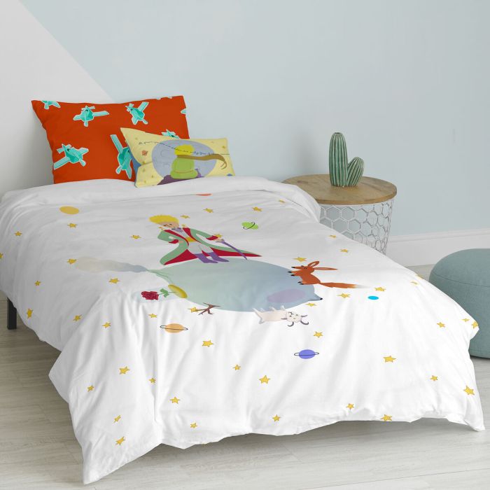 Juego de funda nórdica HappyFriday Le Petit Prince Multicolor Cama de 80 2 Piezas 3