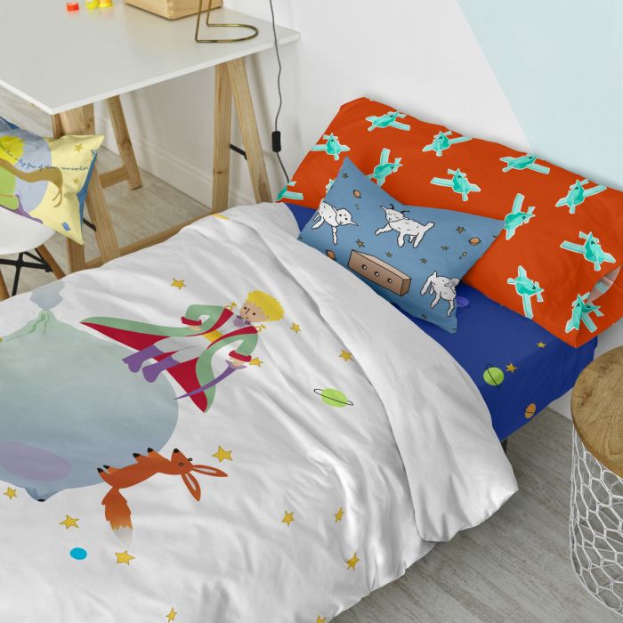 Juego de funda nórdica HappyFriday Le Petit Prince Multicolor Cama de 105 2 Piezas 4