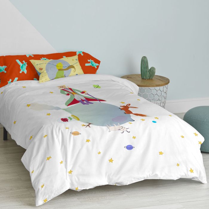 Juego de funda nórdica HappyFriday Le Petit Prince Multicolor Cama de 105 2 Piezas 3