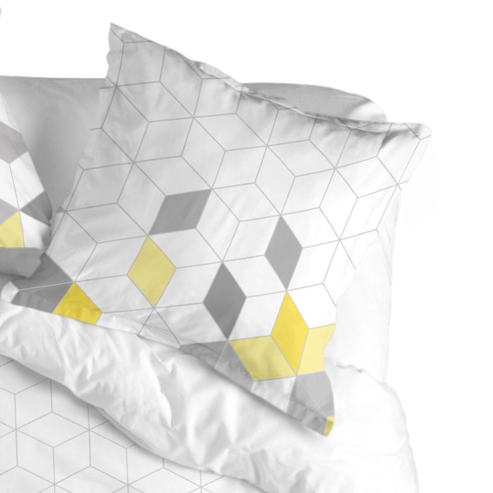 Funda de almohada HappyFriday Blanc Symmetry Multicolor 80 x 80 cm 3