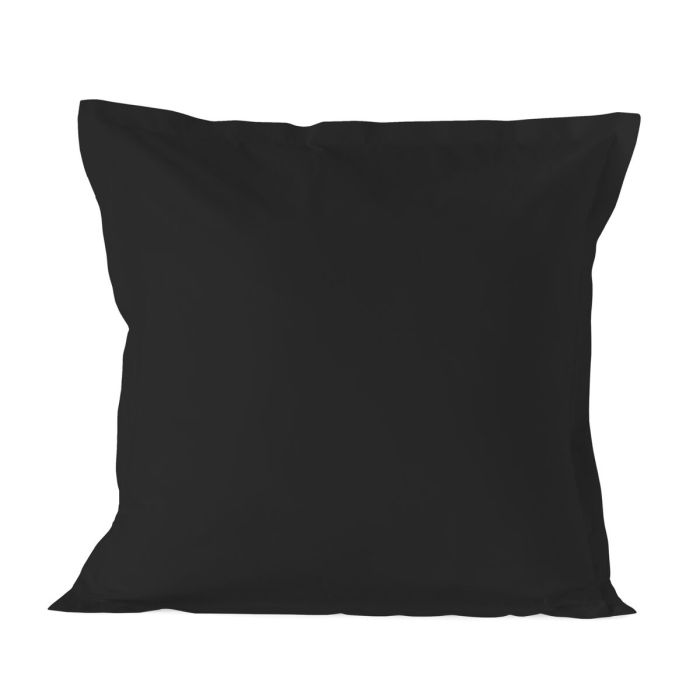 Funda de almohada HappyFriday BASIC Negro 80 x 80 cm