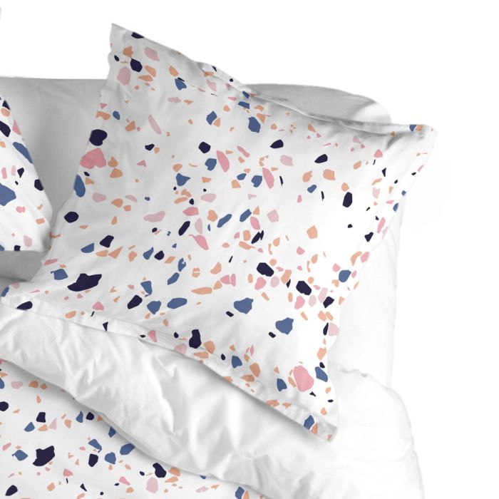 Funda de almohada HappyFriday Blanc Terrazzo Multicolor 80 x 80 cm 3