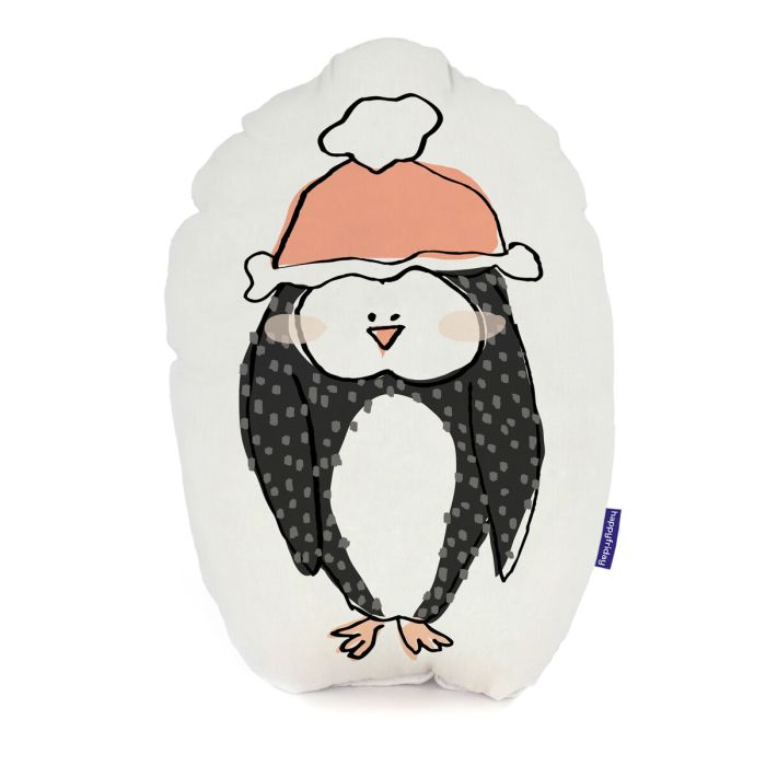 Cojín HappyFriday Moshi Moshi Multicolor Pingüino 40 x 30 cm