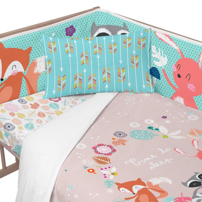 Protector de Cuna HappyFriday Moshi Moshi Fantasy Multicolor 210 x 40 cm 2