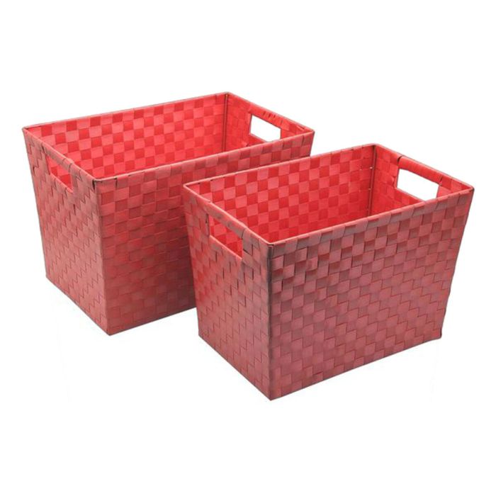 Cesta Multiusos Versa Rocha Polipropileno 2 Piezas (21,5 x 22,5 x 33 cm)