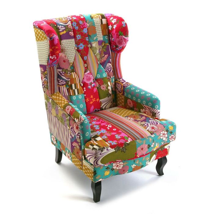 Sillón Versa Patchwork Algodón (79 x 103 x 62 cm) 0 Sillón Versa Patchwork Algodón (79 x 103 x 62 cm) 0