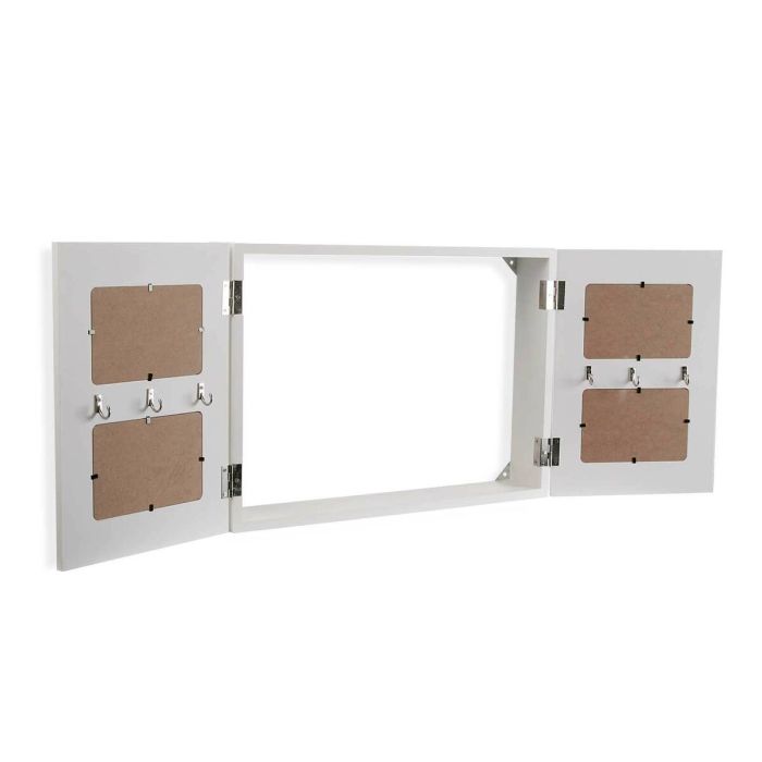 Armario de llaves Versa Wte Blanco Madera 8,5 x 33 x 46 cm 4