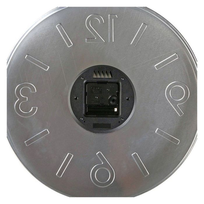 Reloj de Pared Versa Plateado Metal Aluminio 4 x 35,5 x 35,5 cm 1