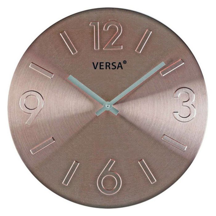 Reloj de Pared Versa 18560231 Cobre Metal Aluminio 4 x 35,5 x 35,5 cm