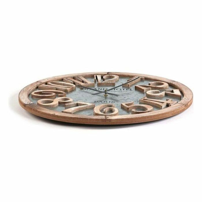 Reloj de Pared Versa 21110026 Metal Madera MDF 5 x 60 x 60 cm Marrón Gris 2