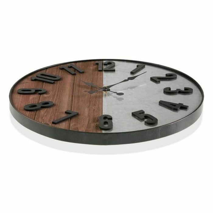 Reloj de Pared Versa Metal Madera MDF Madera MDF y metal 5 x 60 x 60 cm 3