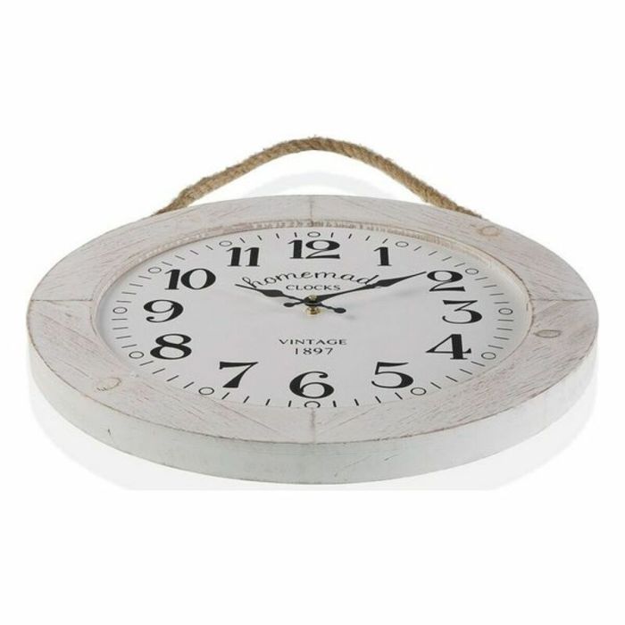 Reloj de Pared Versa Homemade Madera MDF 5 x 51,5 x 50 cm Gris Vintage 2