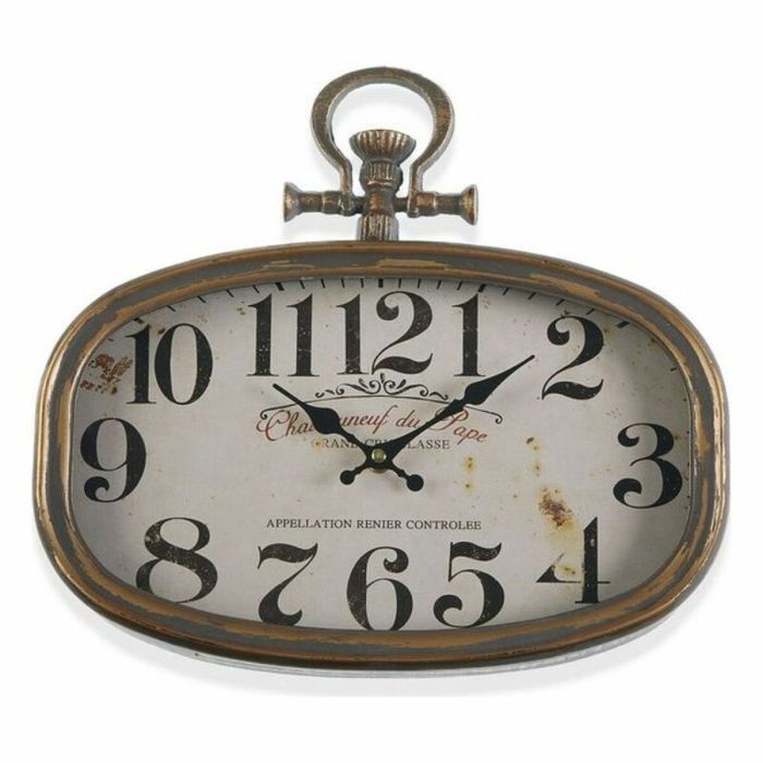 Reloj de Pared Versa Chateau Metal (35 x 6 x 32,5 cm)