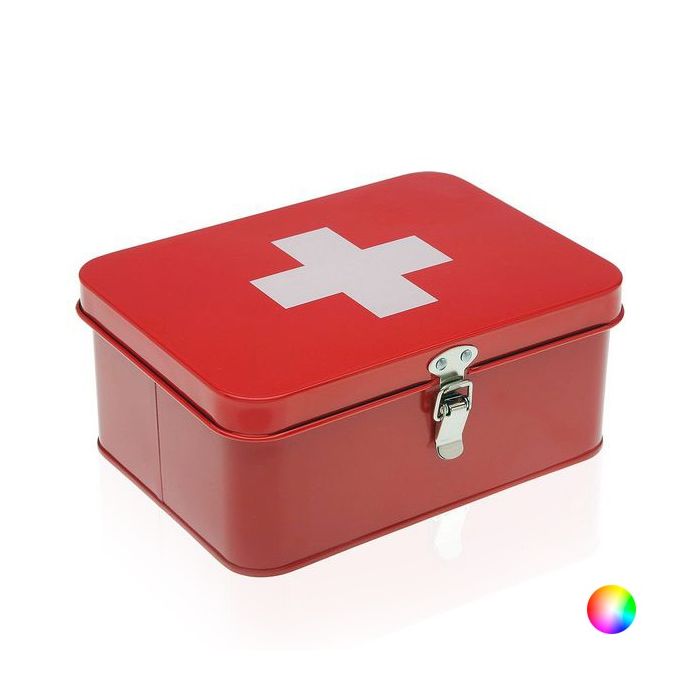 Botiquín Metal (16,4 x 9,5 x 22,4 cm) Rectangular - Bixoto.com