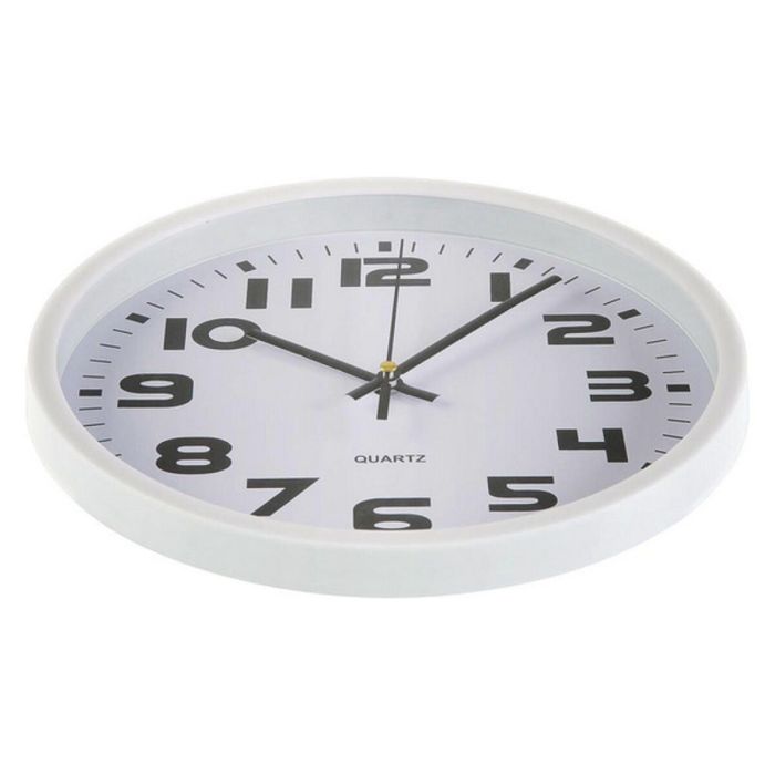Reloj de Pared Versa Blanco Plástico 3,8 x 25 x 25 cm 2
