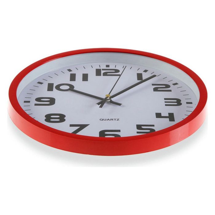 Reloj de Pared Versa Rojo Plástico 3,8 x 25 x 25 cm 2