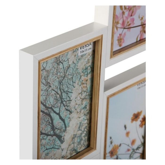 Marco de Fotos Madera MDF Blanco (2 x 48,7 x 46,5 cm) (x7) 2 Marco de Fotos Madera MDF Blanco (2 x 48,7 x 46,5 cm) (x7) 2