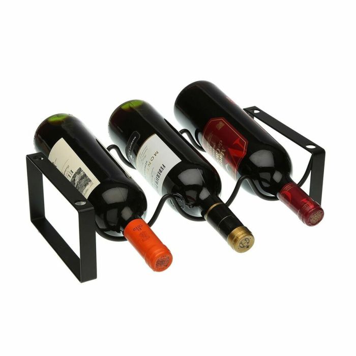 Botellero Versa Metal Acero (17 x 10 x 34 cm) 1 Botellero Versa Metal Acero (17 x 10 x 34 cm) 1