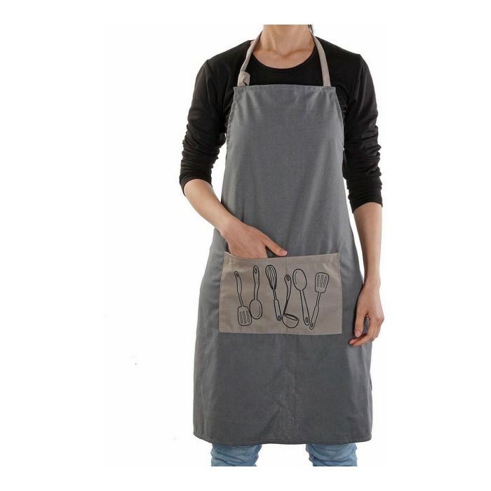 Delantal Cucine Grey Textil (80 x 70 cm) 1