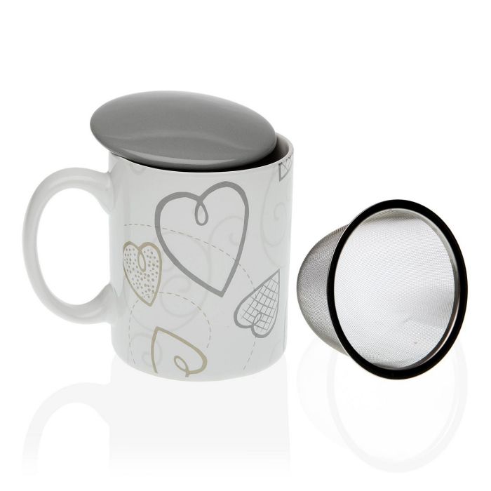 Taza con Filtro para Infusiones Versa Cozy Porcelana (12 x 8 x 10 cm) Taza con Filtro para Infusiones Versa Cozy Porcelana (12 x 8 x 10 cm)