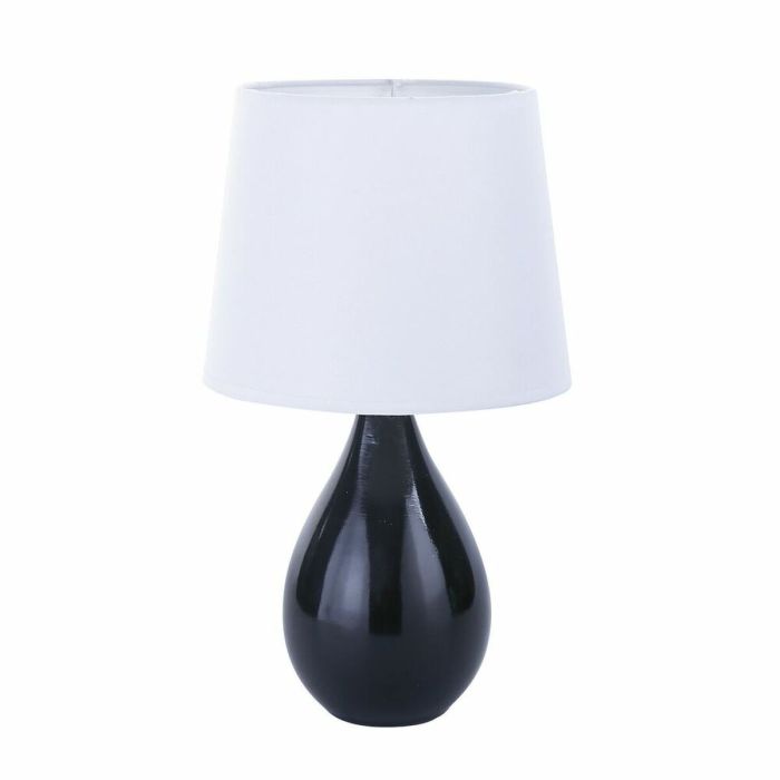 Lámpara de mesa Versa Camy Negro Cerámica (20 x 35 x 20 cm)