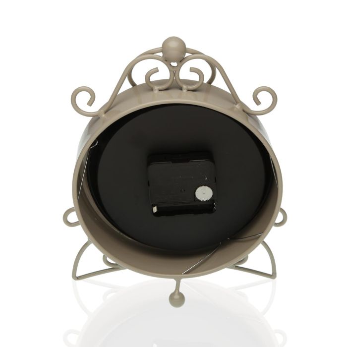 Reloj de Mesa Versa Beige Metal (25 x 19 x 4,5 cm) 1