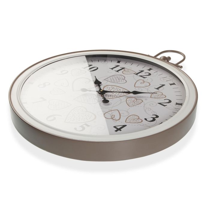 Reloj de Pared Versa Cozy Corazones Metal (5 x 73,5 x 60 cm) 3