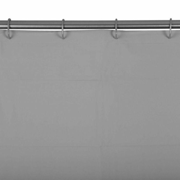 Cortina de Ducha Versa Gris PVC (180 x 180 cm)