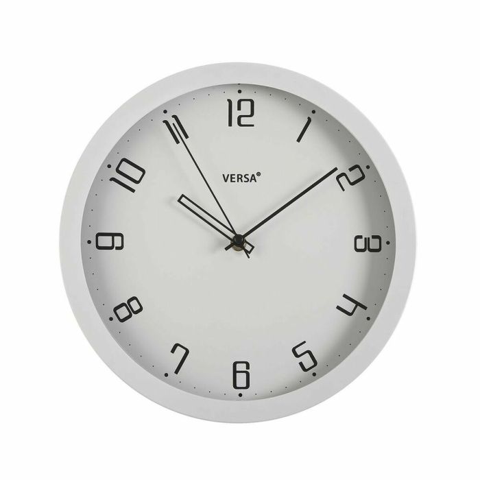 Reloj de Pared Versa Blanco Polipropileno (4,3 x 30 x 30 cm)
