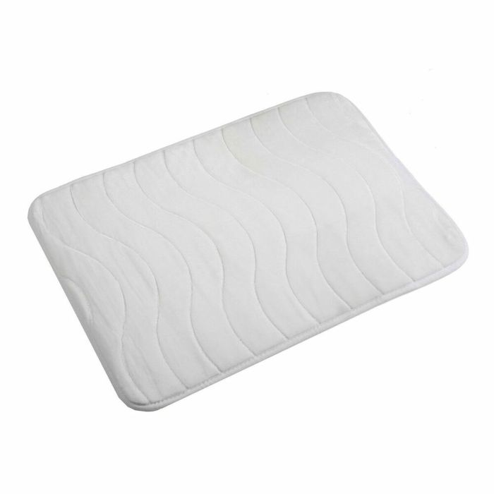 Alfombra de baño Versa Fernie Blanco Algodón (40 x 60 cm) Alfombra de baño Versa Fernie Blanco Algodón (40 x 60 cm)