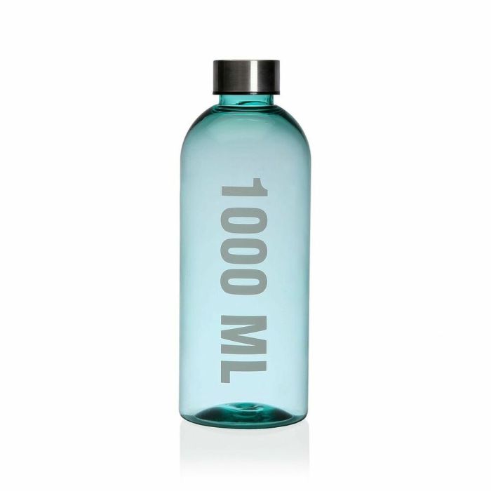 Botella de Agua Versa 1 L Azul Acero Poliestireno Compuesto 8,7 x 24,5 x 8,7 cm