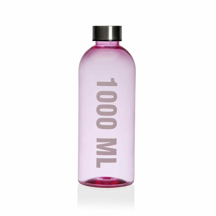 Botella de Agua Versa Rosa 1 L Acrílico Acero Poliestireno 8,7 x 24,5 x 8,7 cm