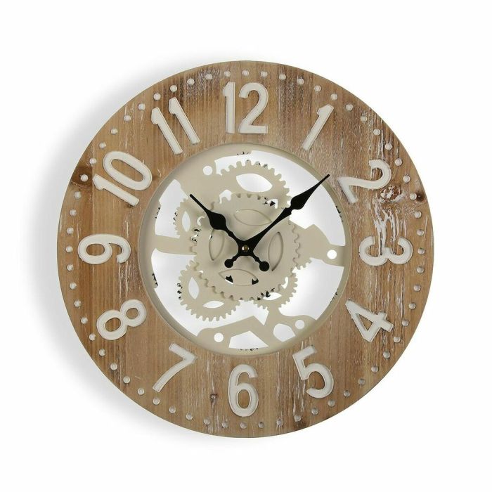 Reloj de Pared Versa 40 x 4,5 x 40 cm Metal Madera MDF
