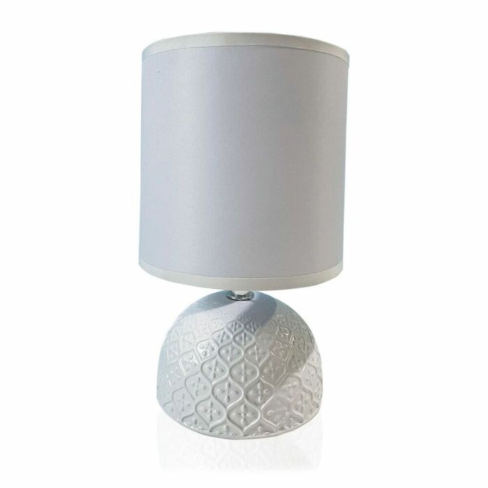 Lámpara de mesa Versa Nube Grey Gris Cerámica 14 x 25,5 cm