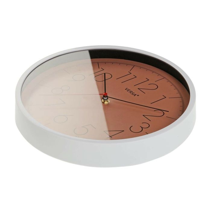 Reloj de Pared Versa Terracota Plástico (4,3 x 30,5 x 30,5 cm) 2