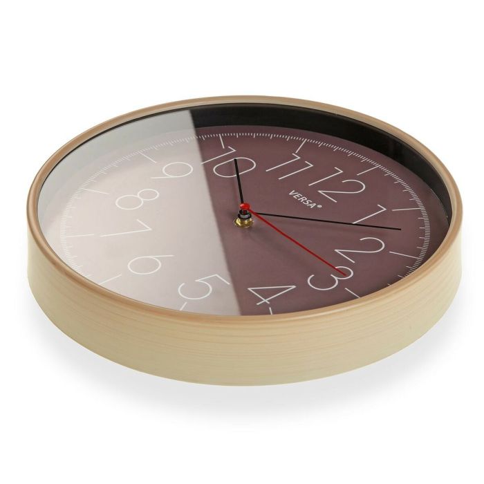 Reloj de Pared Versa Marrón Plástico (4,3 x 30,5 x 30,5 cm) 2