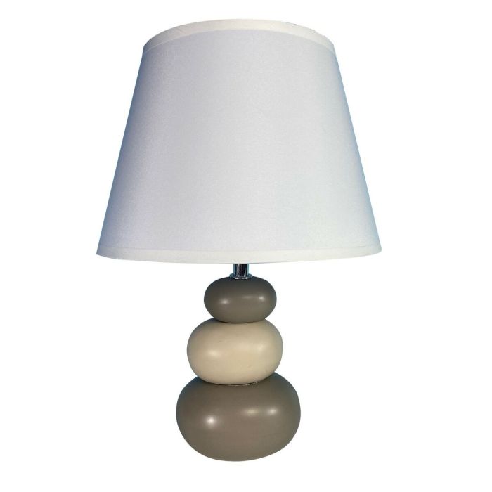Lámpara de mesa Versa Beige Cerámica Textil (22,5 x 32 x 8,5 cm)