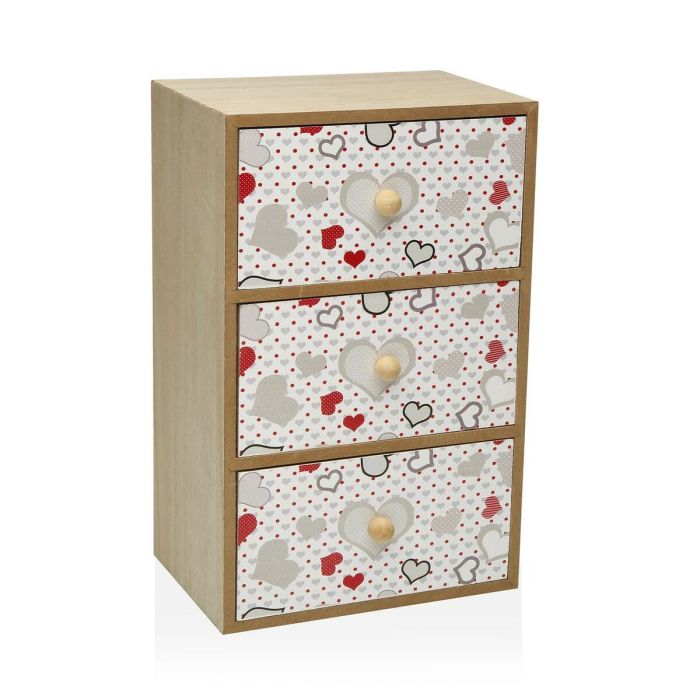 Caja-Joyero Versa Corazones (12 x 25 x 16 cm)